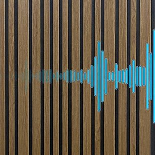 Acoustic slat wall panel 2